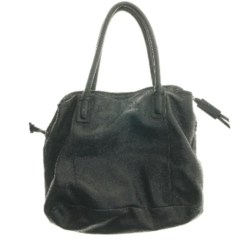 Stor sort lædertaske fra Ilse Jacobsen (str. 37x40x12 cm)