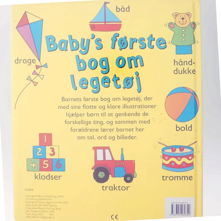 Baby's første bog om legetøj (Bog) fra Clava