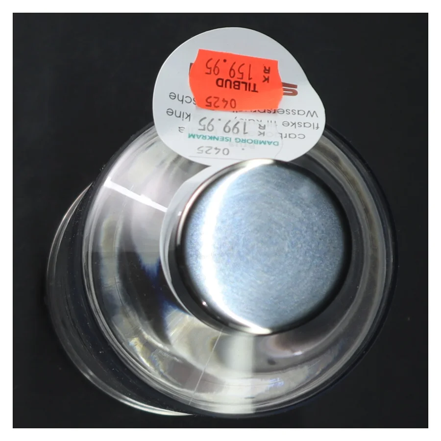 Vandflaske med stål og glas (str. 27,5 cm)