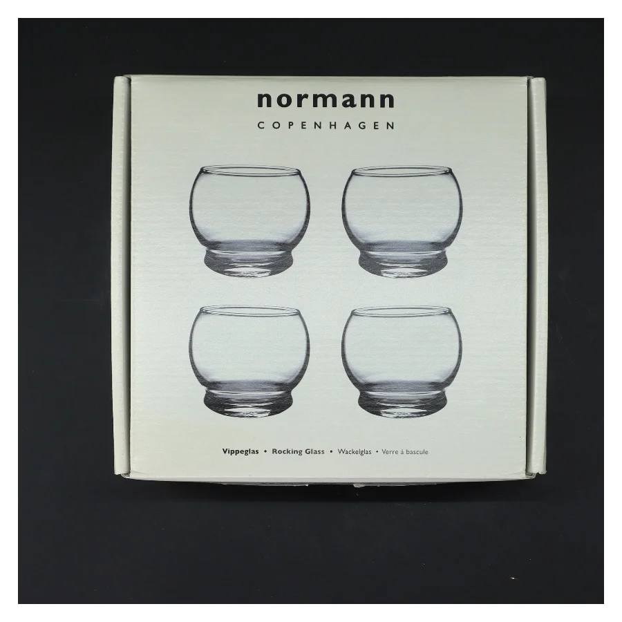 NYE Normann Copenhagen vippeglas sæt fra Normann Copenhagen (str. Ø 7 cm længde 8 cm)