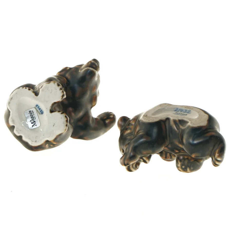Royal Copenhagen bjørneunger stentøj (str. 9 cm)