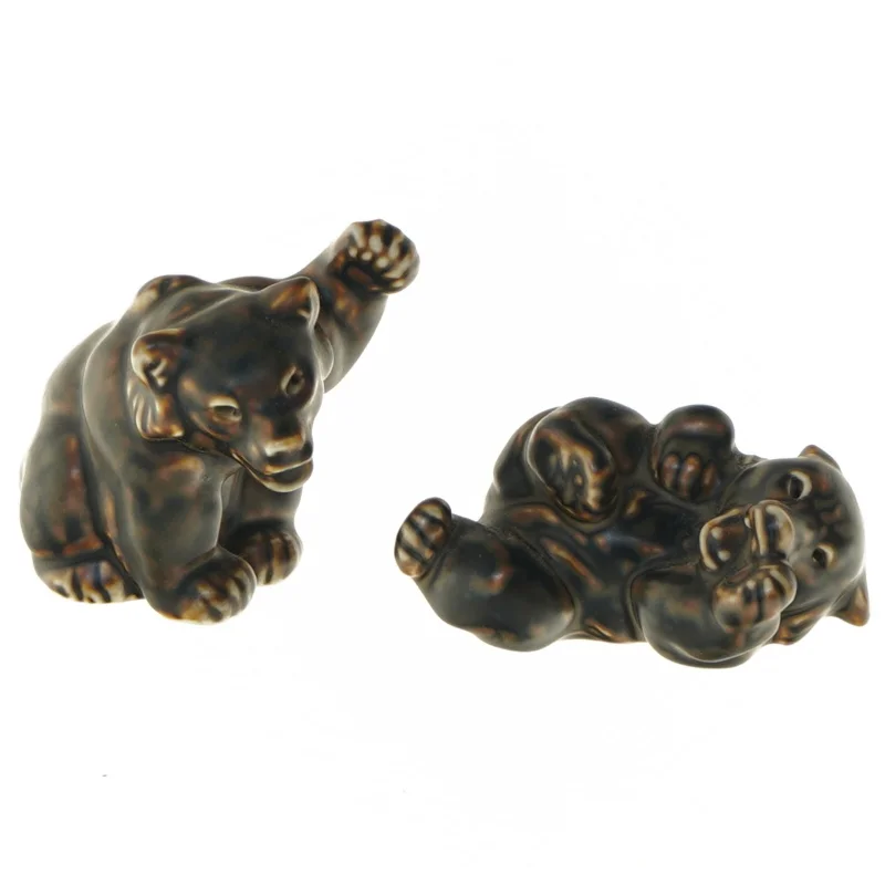 Royal Copenhagen bjørneunger stentøj (str. 9 cm)