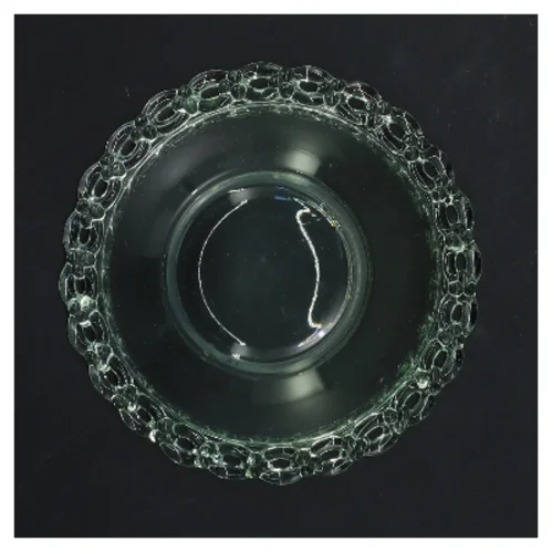 Grøn glasskål (str. Ø 13 cm)