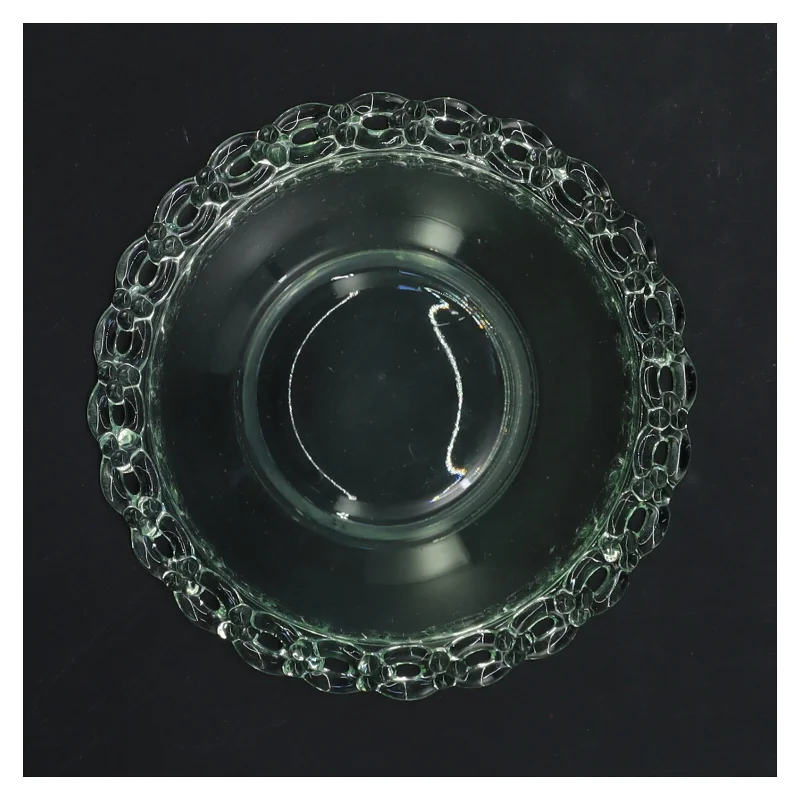 Grøn glasskål (str. Ø 13 cm)