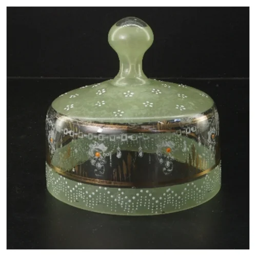 Smuk vintage osteklokke (str. Ø 14,5 cm)