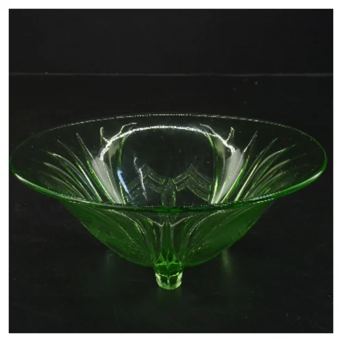 Grøn glasskål (str. Ø 18 cm)