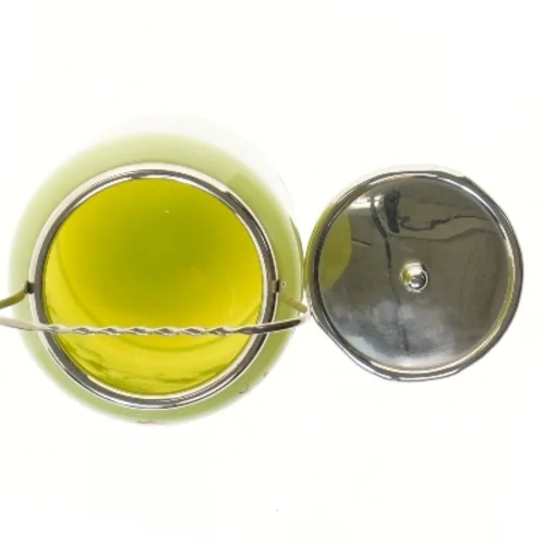 Vintage kagedåse med håndtag (str. 17,5 cm)