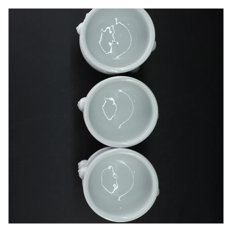 Porcelæns supepskåle (str. Ø 11 cm h 10 cm)