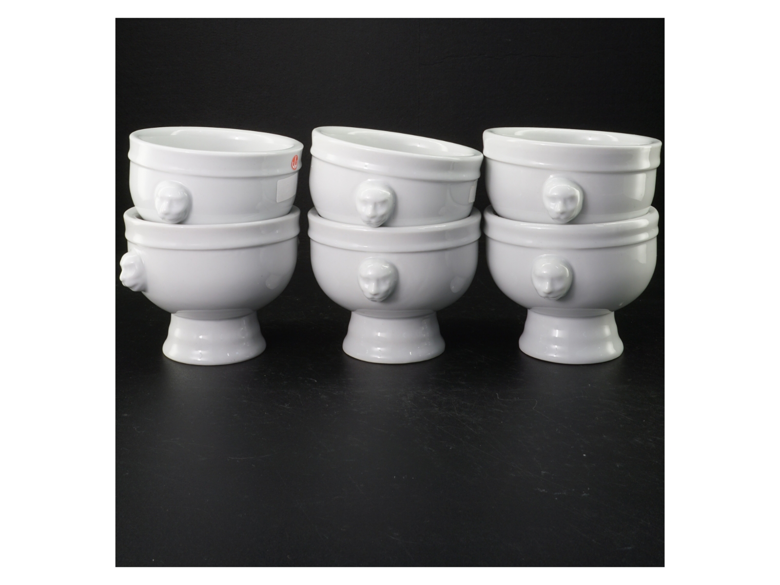 Porcelæns supepskåle (str. Ø 11 cm h 10 cm)