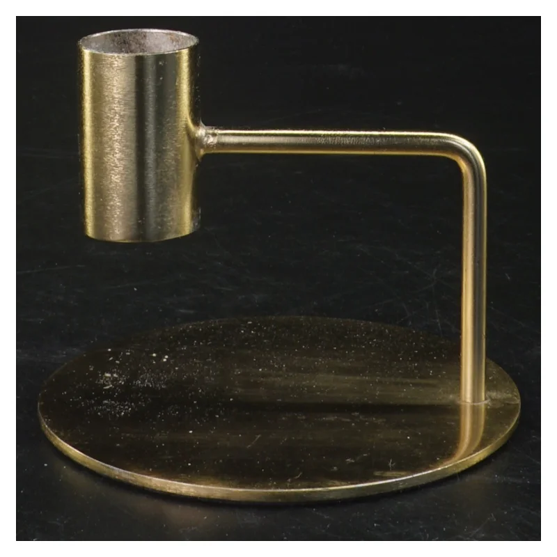 Messing lysestage fra Søstrene Grene (str. Ø 10 cm)