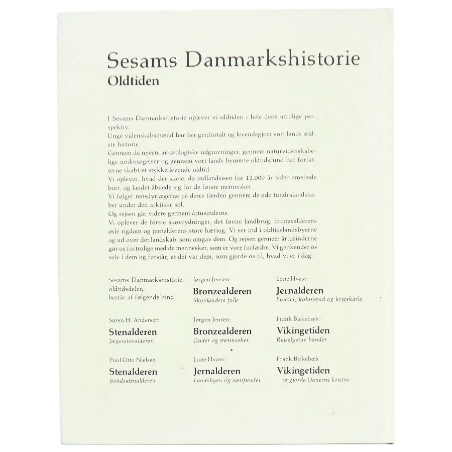 Historiebog om Danmarks oldtid fra Sesam