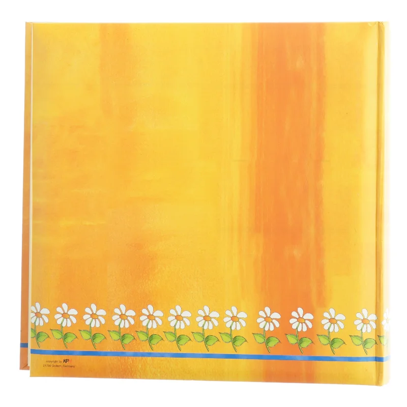 Gæstebog med blomstermotiv (str. 30 x 29 cm)