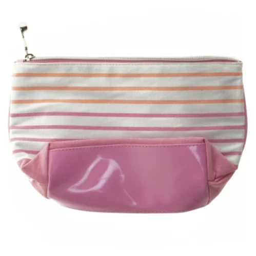 Stribet kosmetikpung (str. 26 x 17 cm)