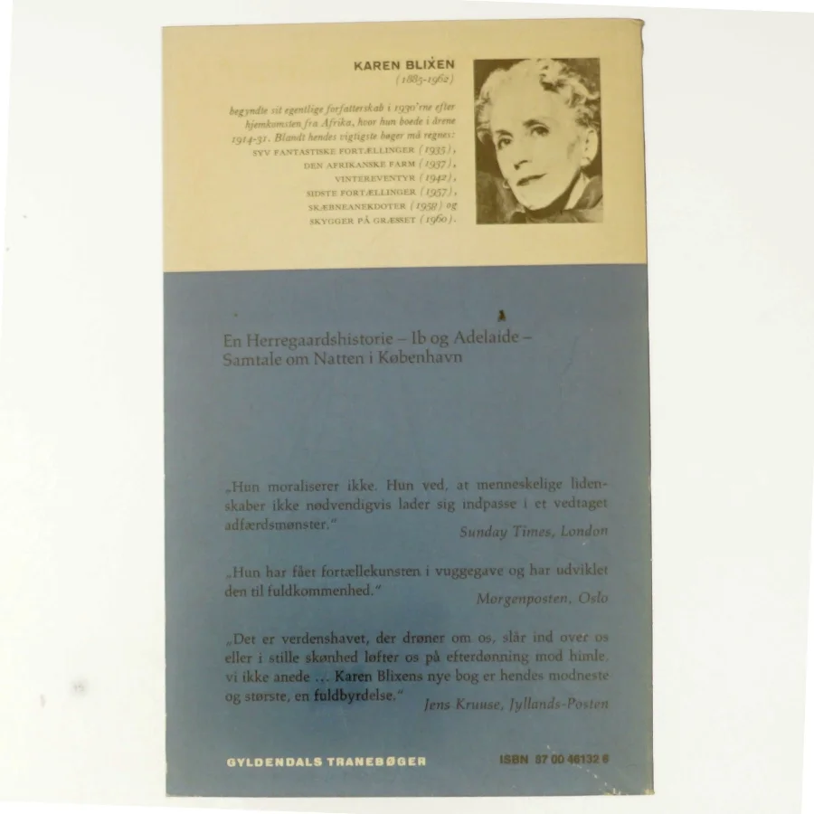 Karen Blixens sidste fortællinger