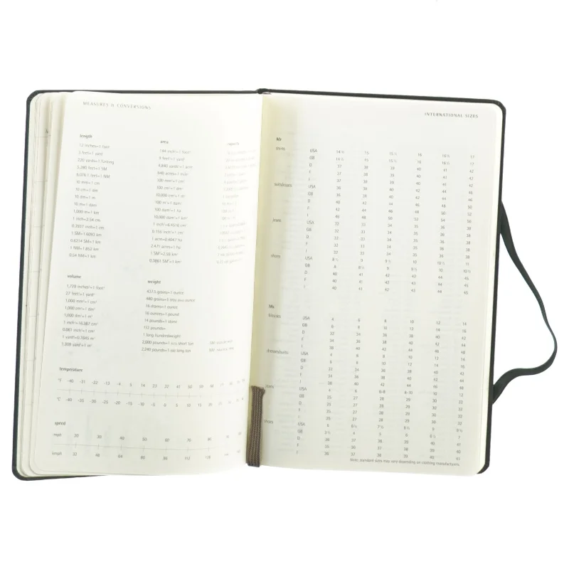 Kalender bog fra Moleskine (str. 21 x 13 cm)