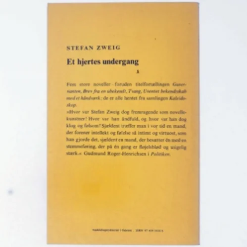 Stefan Zweig, et hjertes undergang
