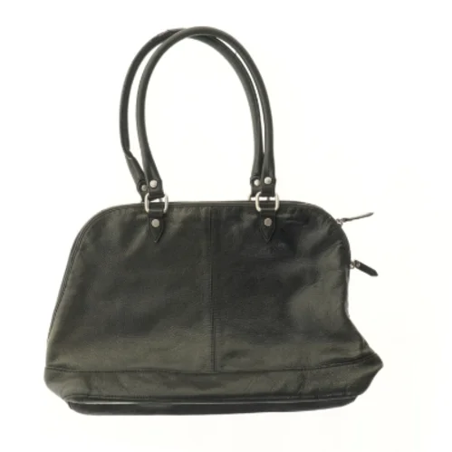 Sort lædertaske fra Bon Goût (str. 44x28 cm)