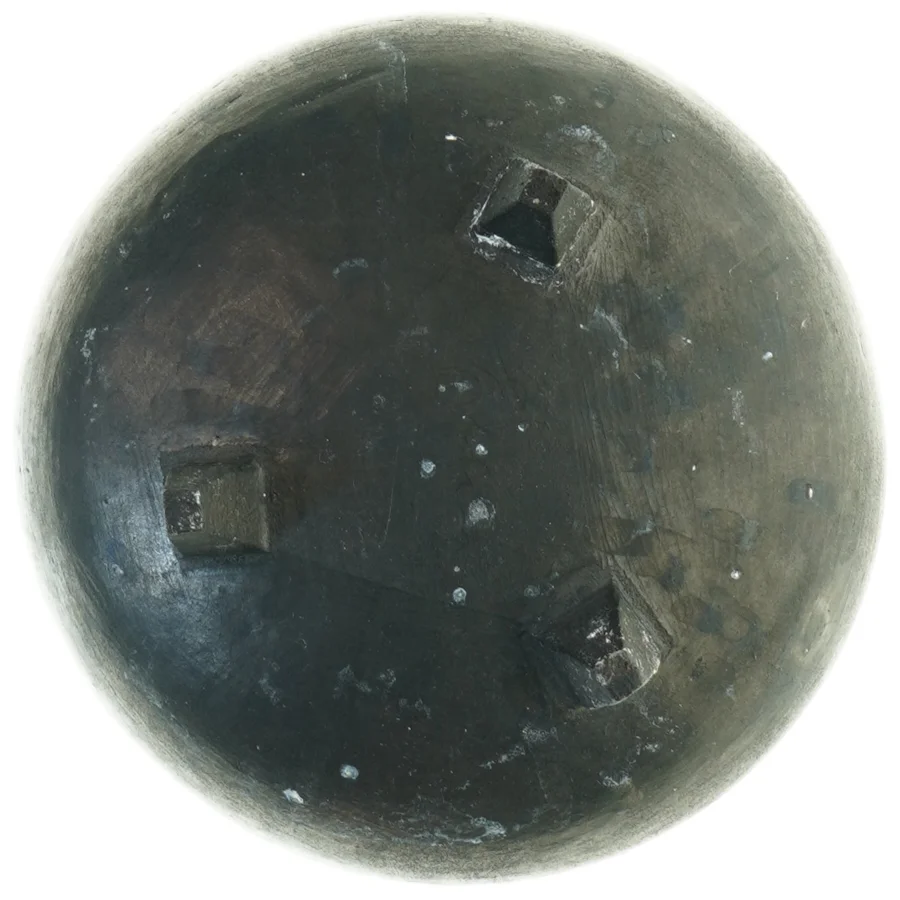 Jydepotte i sortbrændt ler  (str. H. 16 cm. ø. 16 cm)