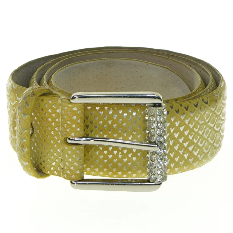 Præget bælte med sten (str. 90 x. 4 cm)