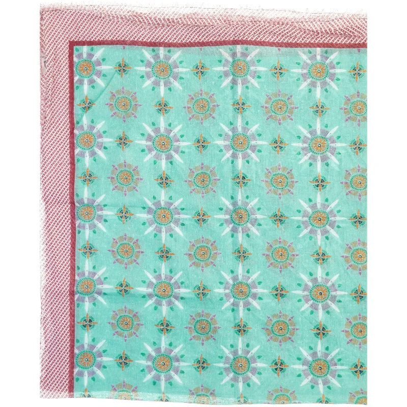 Mønstret tørklæde fra Beck Söndergaard (str. 120 x 150 cm)