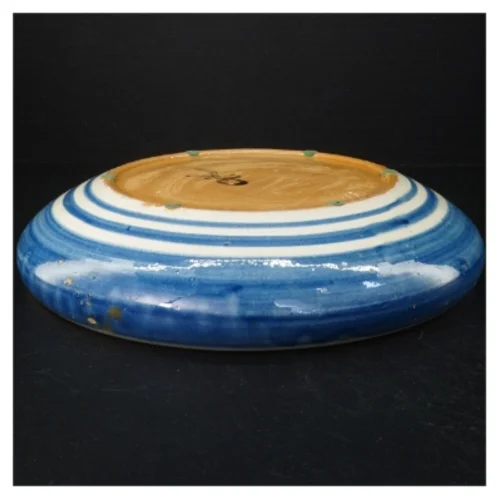 Håndmalet keramik fad (str. 30 cm)