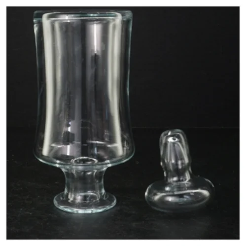 Glaskaraffel med prop (str. 20 cm)