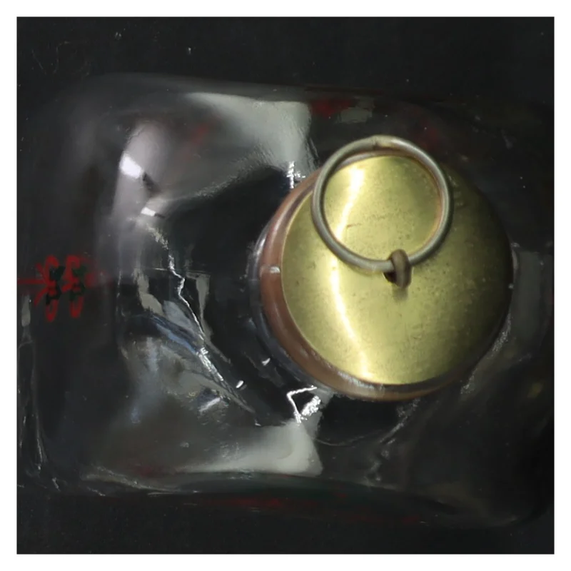 Julepyntet jule snapse flaske (str. 19 cm)