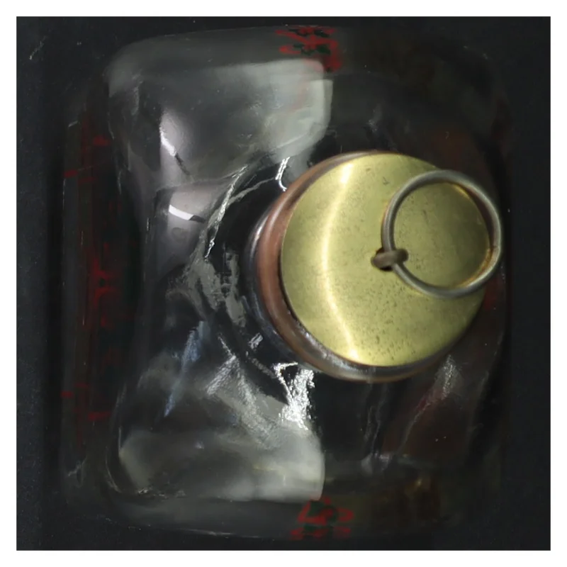 Julepyntet jule snapse flaske (str. 19 cm)