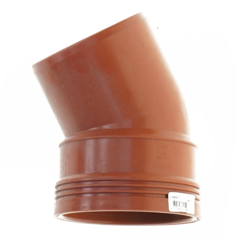 Kloakrør, fitting, bøjning fra Wavin (str. 110 x 30 grader)