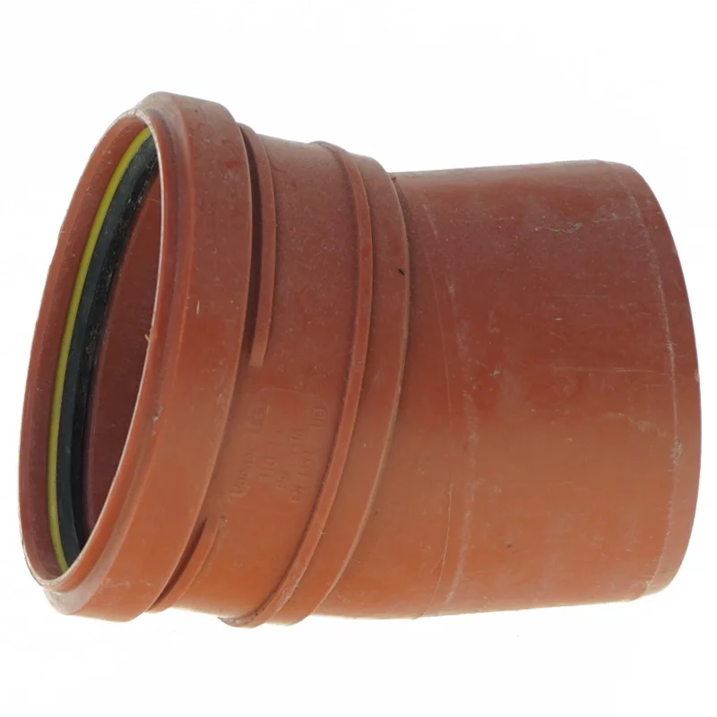 Kloakrør, fitting, bøjning fra wavin (str. 110 og 15 grader)