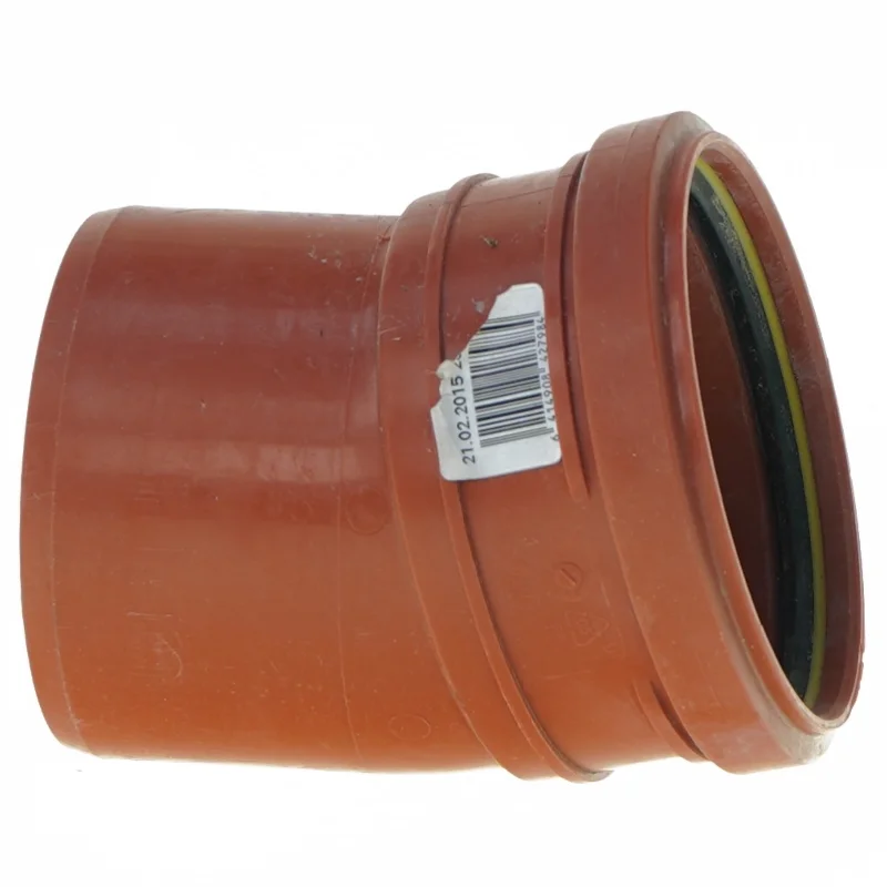 Kloakrør, fitting, bøjning (str. 110 x 15 grader)