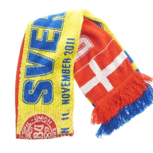 Vintage fodboldtørklæde Danmark-Sverige (str. 130x15 cm)