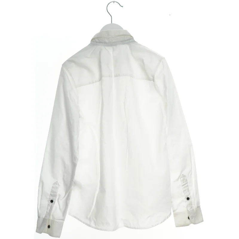 Hvid skjorte med lange ærmer fra H&M (str. 146)