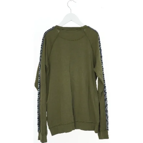 Casual grøn sweatshirt med stribe detaljer fra Mads Nørgaard (str. 164)