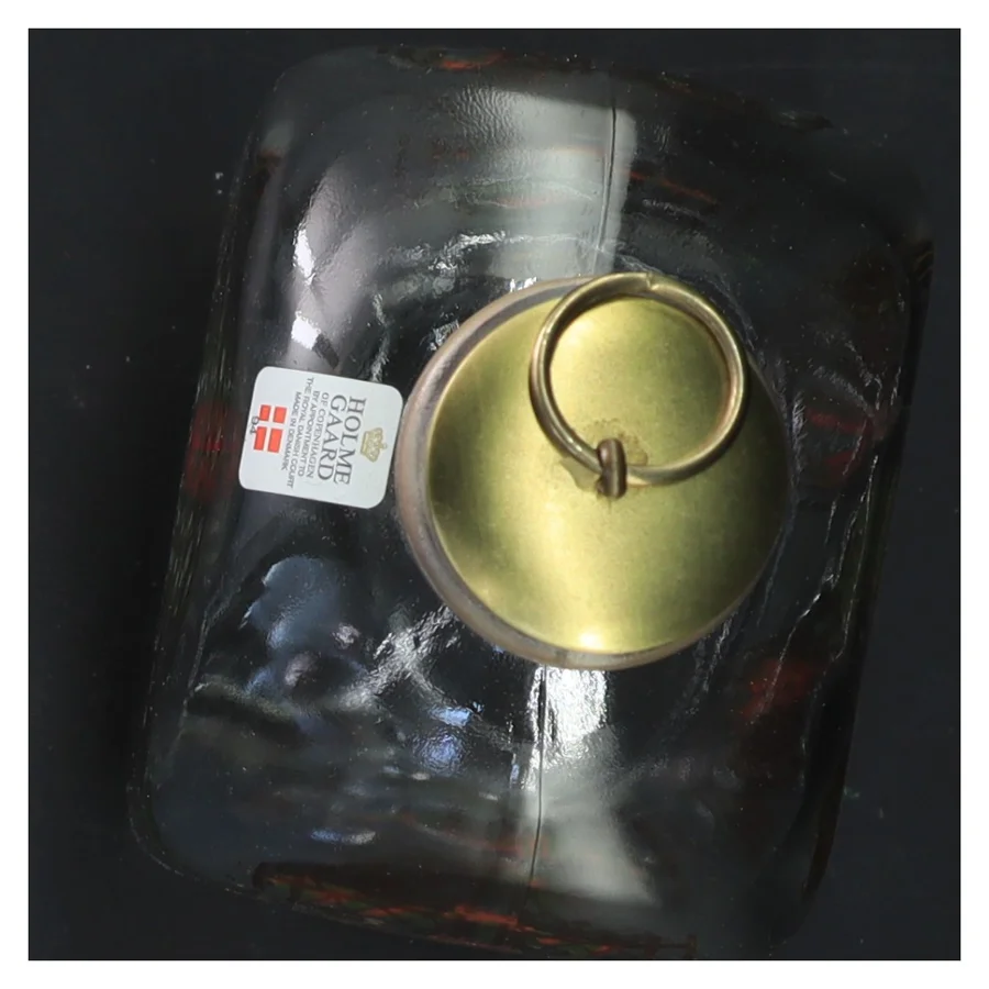 Glasflaske med motiv fra Holmegaard (str. 20x9x7 cm)