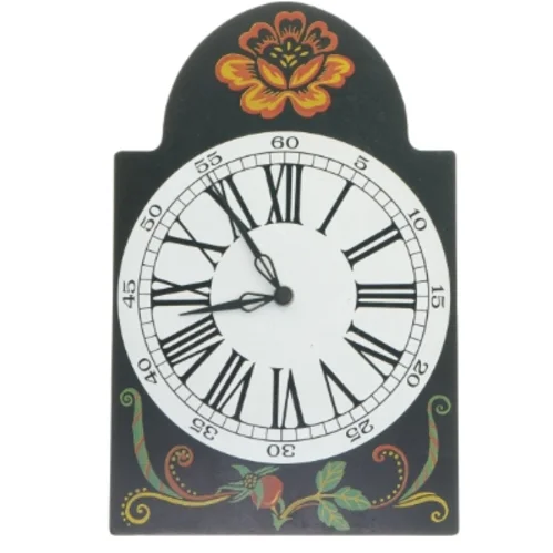 Vægur med blomsterdekoration fra IKEA (str. 30x19,5 cm)