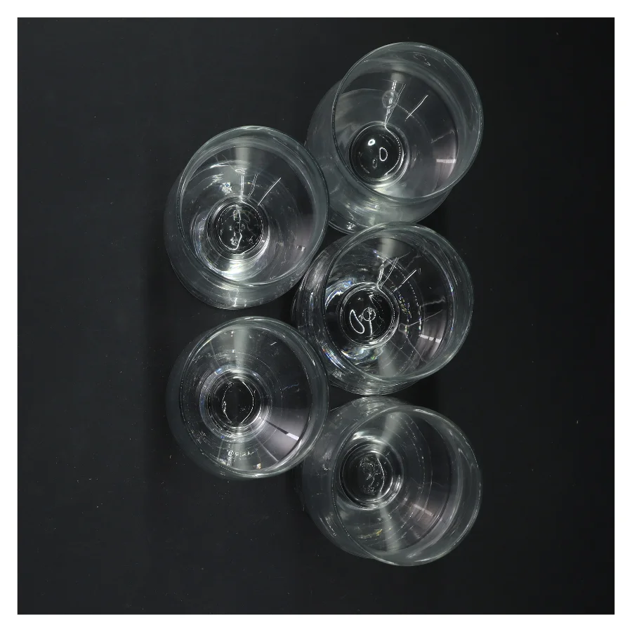 Sæt med glas (str. 5 styk, 13 cm)