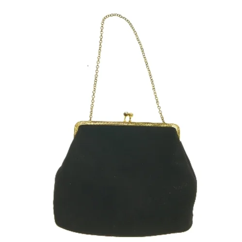 Sort aftentaske med kæde (str. 15x19 cm)