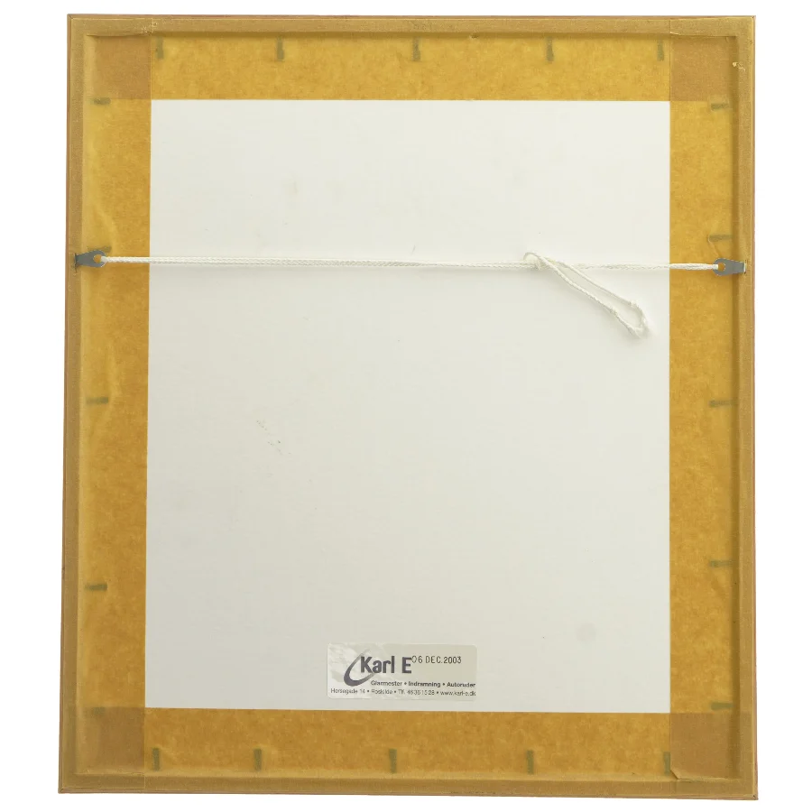 Indrammet kunstværk (str. 37x33 cm)