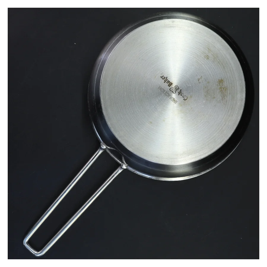 Rustfrit stål gryde med låg (str. 34x10 cm)