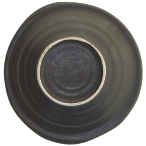 Blåt keramisk fad (str. Ø 25 cm)