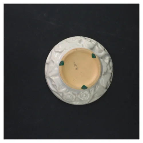 Dekorativ porcelænskrukke med låg fra L. Hjorth (str. Ø  12 cm)