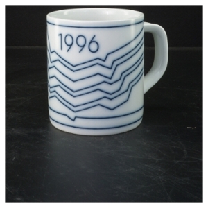 Royal Copenhagen årskrus 1996 fra Royal Copenhagen (str. 11,5 cm)
