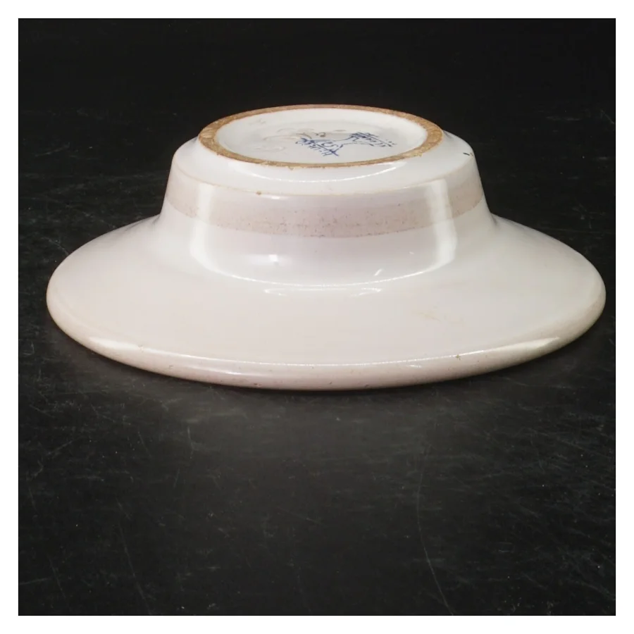 Håndmalet fajance tallerken fra Hedebo (str. Ø. 15 cm)