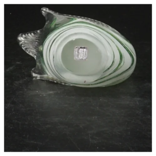 Glasfigur af en svane (str. 12,5 cm)