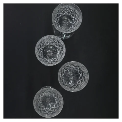 Sæt med 4 krystalglas (str. 16 cm)