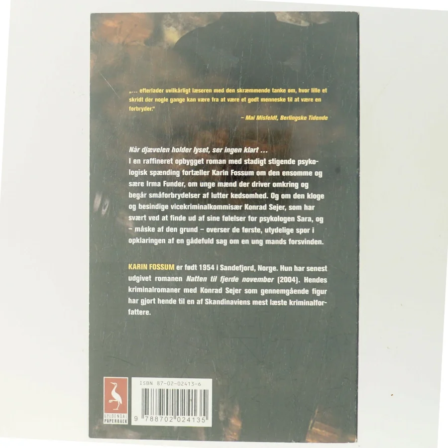 Når djævelen holder lyset af Karin Fossum (Bog)