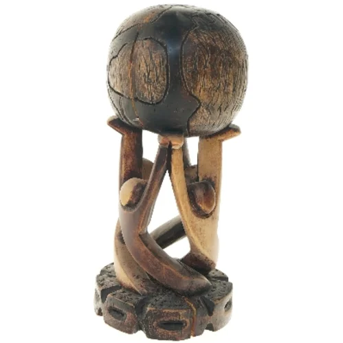 Træfigur af holdende figurer (str. 28 cm)