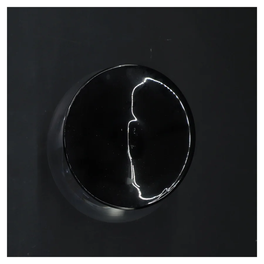 Sæt glas med sort fod (str. Ø 6x13 cm)