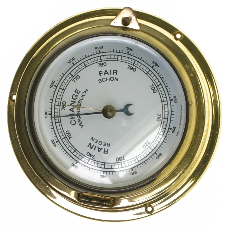 Messingbarometer (str. Ø 15x8 cm)